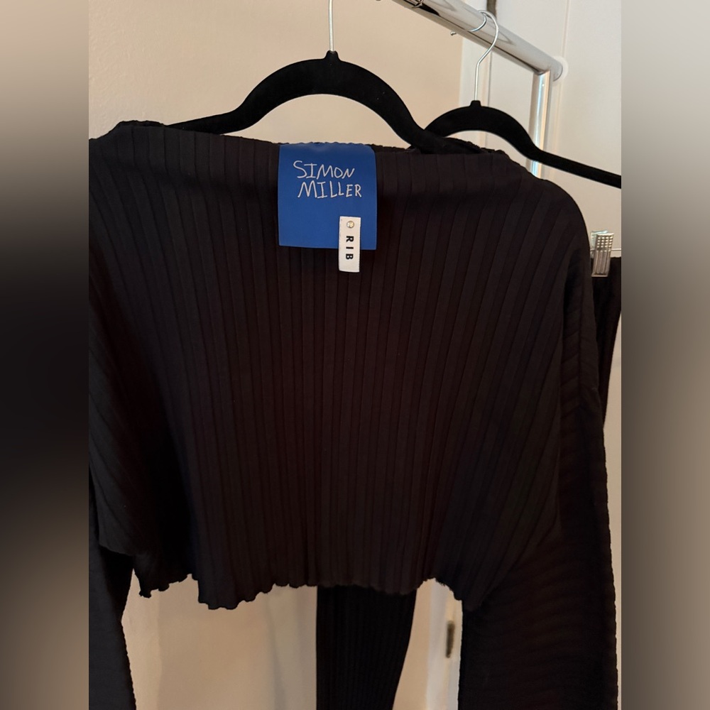 Simon Miller Black Ribbed Set - Small - Picture 3 of 5